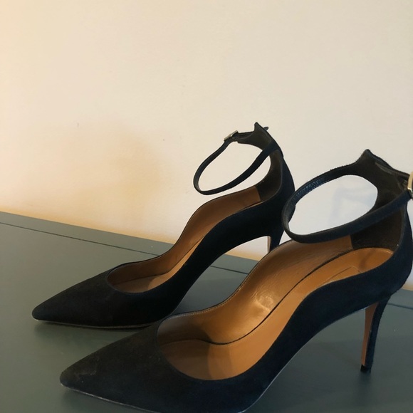Aquazzura Black Suede Pumps